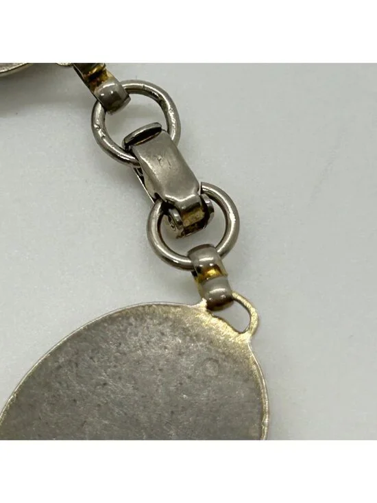 Vintage Reverse Carved Lucite Intaglio Bracelet Asian Geisha Design Gold Tone Pa - Picture 5 of 11